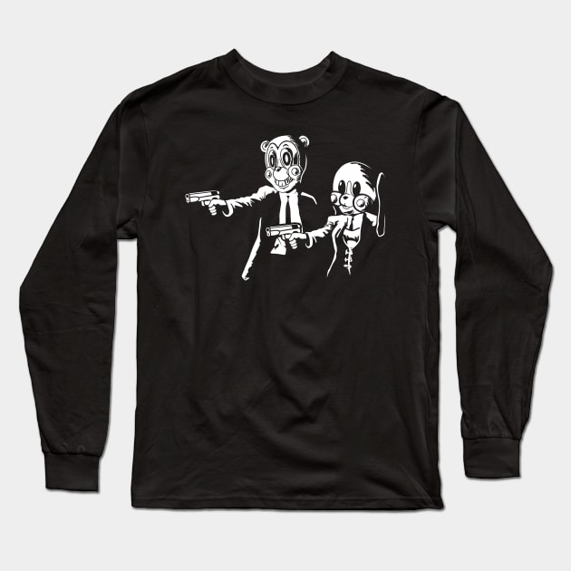 Pulp umbrella Long Sleeve T-Shirt by Cromanart